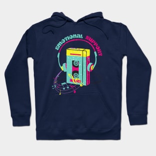 Emotional support retro walkman Hoodie